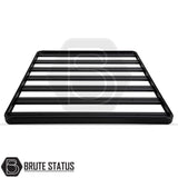 Heavy-duty AQM T80 steel rear canopy with Line-X coating and T40 roof rack for 2023+ Ford Ranger double cab pickup truck– weatherproof, secure, and ready for work or adventure