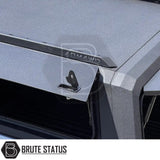 Heavy-duty steel rear canopy with Line-X coating, multi-access doors, and roof rails for Ford Ranger 2023+ pickup truck