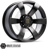 Hawke Toba alloy wheels in matte black 20x9 with 6x139.7 fitment, ET15 offset and 955kg load rating