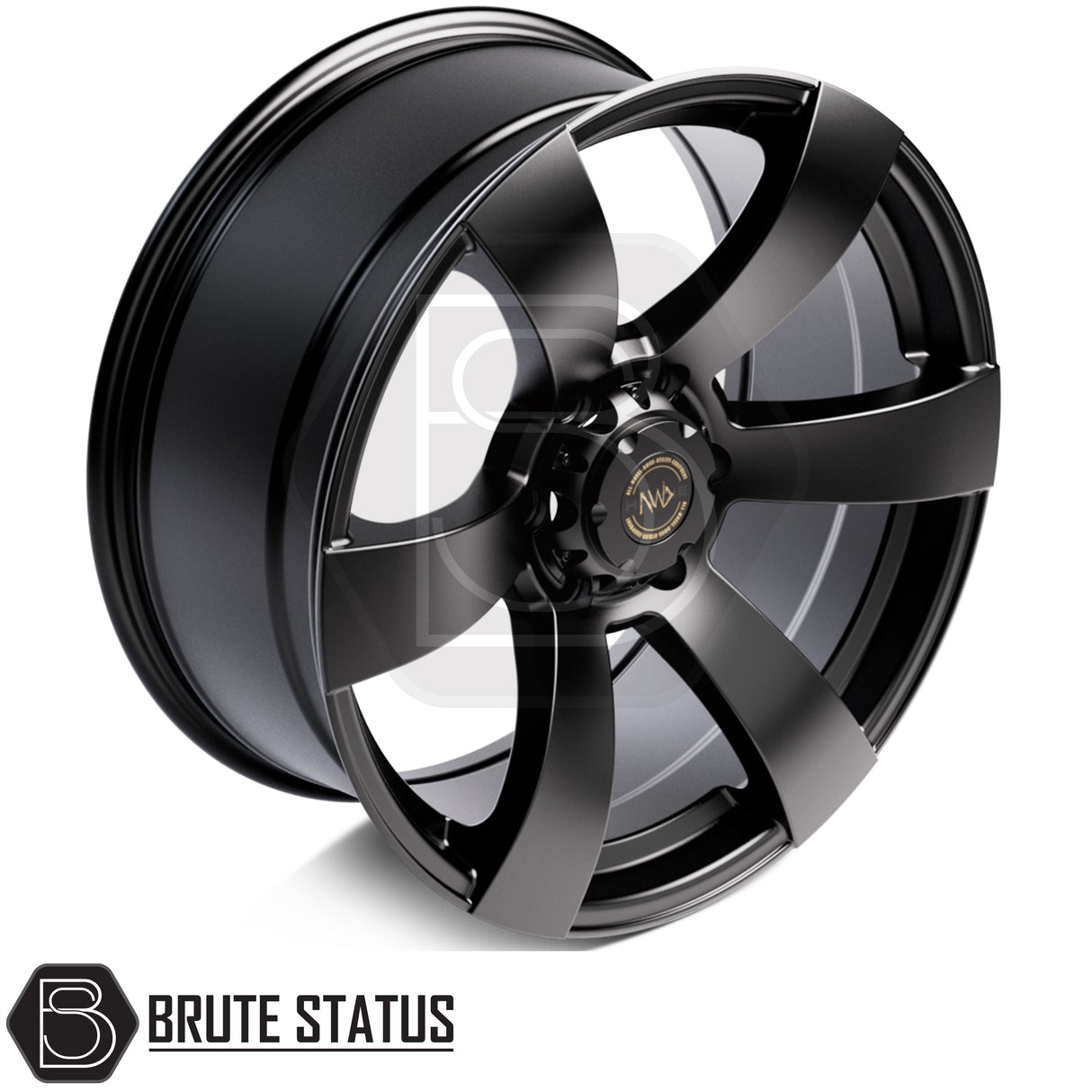 Hawke Toba 20x9 matte black alloy wheel package with ET15 offset and heavy-duty construction for off-road and utility vehicles