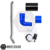 Toyota Hilux 2005-2014 stainless steel chrome snorkel, premium raised air intake for 3.0L turbo diesel pickup trucks.