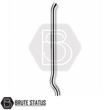 Polished chrome stainless steel snorkel for Toyota Hilux 2005-2014, off-road air intake upgrade for 3.0L turbo diesel models.