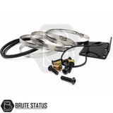 Toyota Hilux 2005-2014 gloss black snorkel, premium 304 stainless steel air intake upgrade for overland and 4x4 adventures.