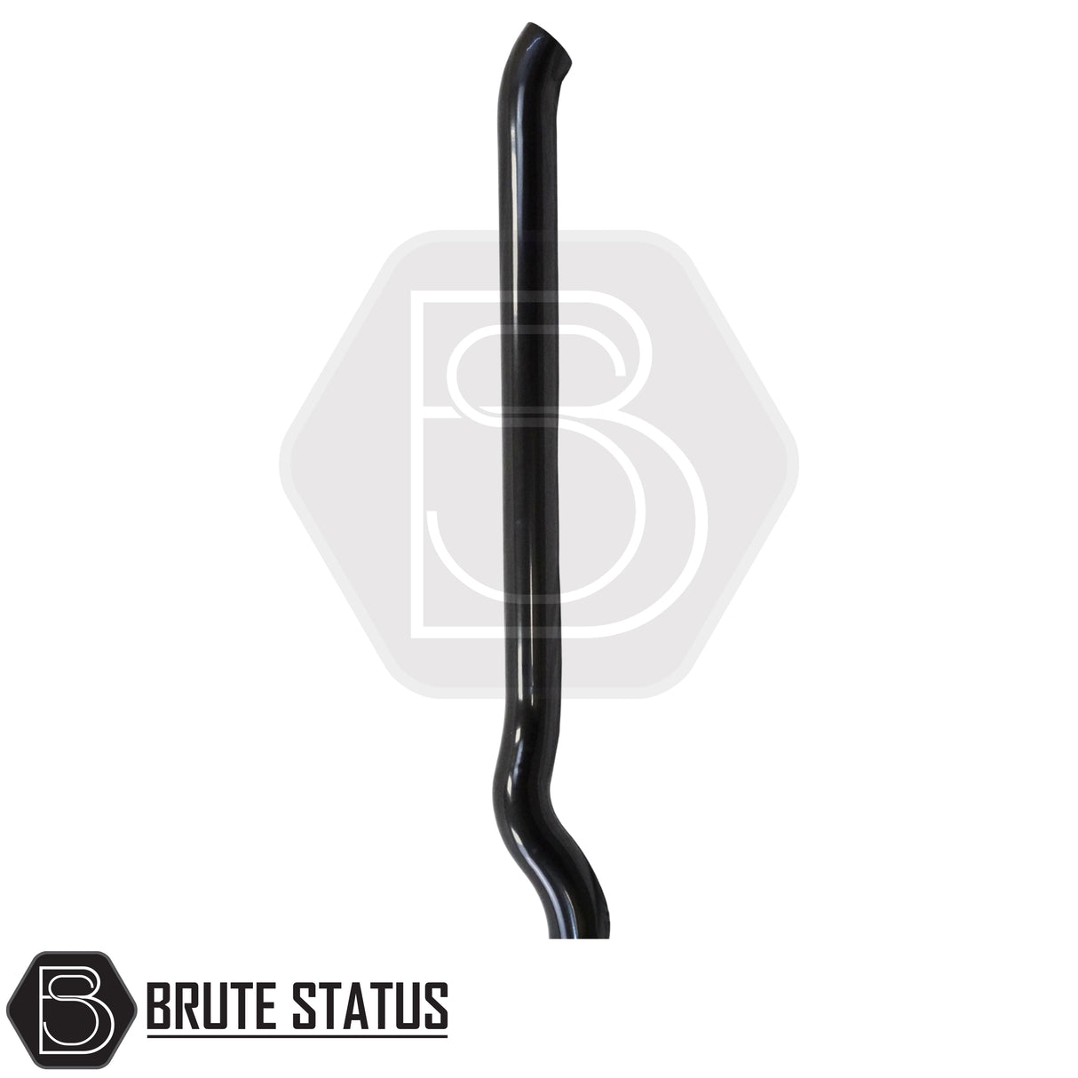 Gloss black stainless steel snorkel for Toyota Hilux 2005-2014, off-road air intake upgrade for 3.0L turbo diesel models.