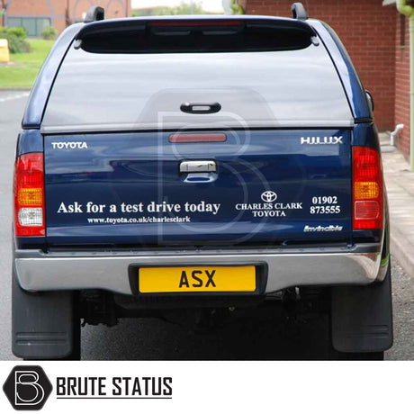 Toyota Hilux 2005-2016 MK6, MK7 Truckman Grand Hardtop Canopy with remote locking, tinted windows, and sleek design, enhancing pickup's storage and security.