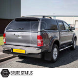 Toyota Hilux 2005-2016 MK6, MK7 Truckman Grand Hardtop Canopy - Remote Locking, featuring pop-out tinted windows and integrated remote locking, enhancing security and style.