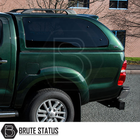 Premium Toyota Hilux MK6 MK7 Truckman Grand canopy with carpet-lined interior and cab-high design