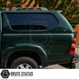 Truckman L-Series hardtop for Toyota Hilux pickup trucks with solid-sided commercial styling