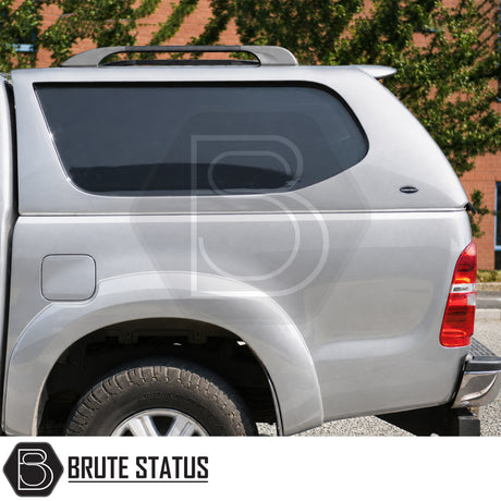 Heavy-duty Truckman L-Series canopy for Toyota Hilux with tinted glazed rear tailgate window