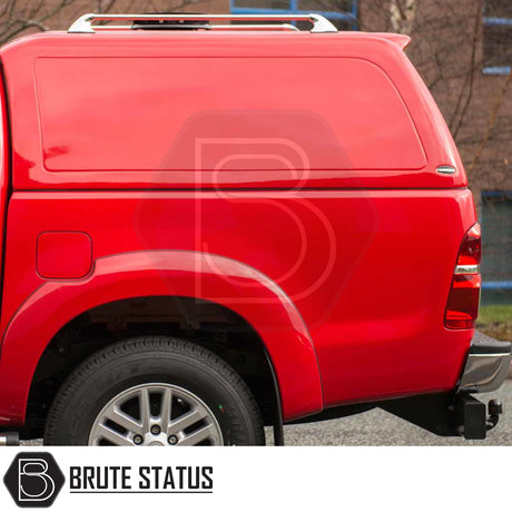 Toyota Hilux 2005-2016 MK6, MK7 Truckman RS Hardtop Canopy with solid sides and glazed rear window, enhancing security and utility for commercial use.