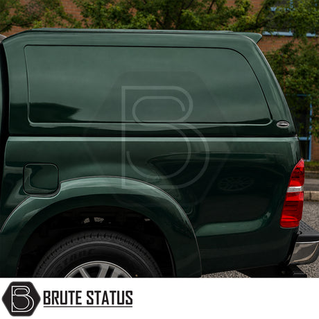 Commercial hardtop canopy for Toyota Hilux MK6 MK7 with solid-sided styling and LED interior light