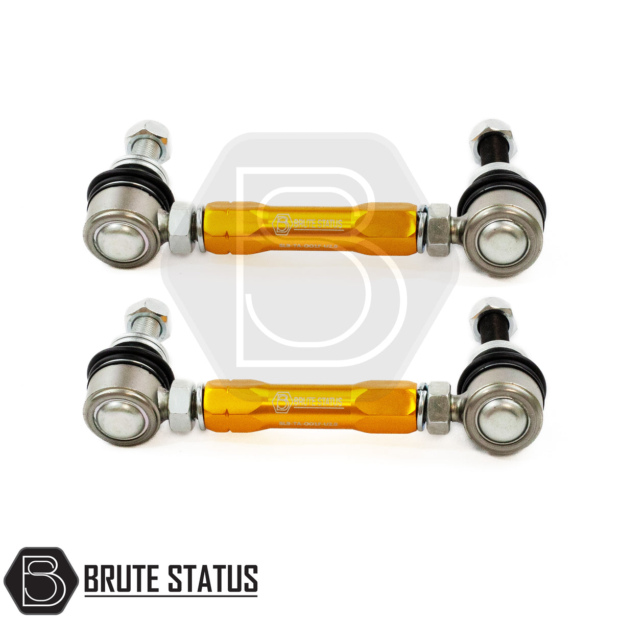 Brute status suspension lift kit and anti roll bar drop links in gold for toyota hilux 2015+ pickup truck