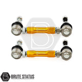Brute status suspension lift kit and anti roll bar drop links in gold for toyota hilux 2015+ pickup truck