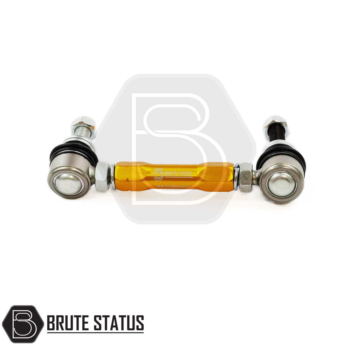 Brute status suspension lift kit and anti roll bar drop links in gold for toyota hilux 2015+ pickup truck