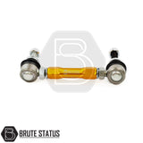 Brute status suspension lift kit and anti roll bar drop links in gold for toyota hilux 2015+ pickup truck