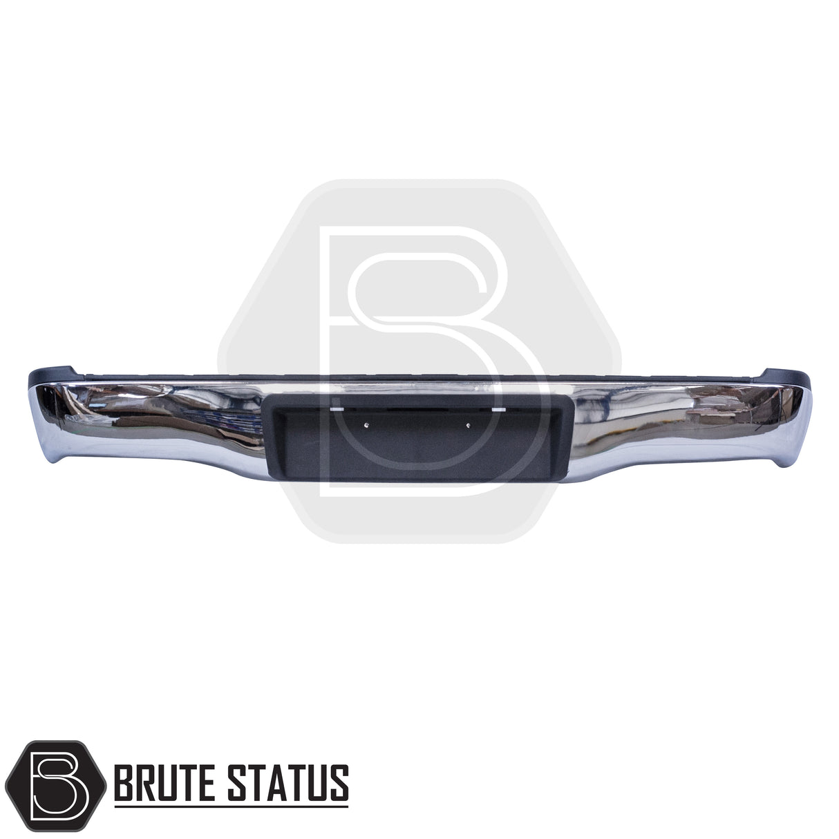 Chrome rear bumper for Toyota Hilux 2011–2014, featuring a factory-style finish, non-slip step pads with drainage channels, and direct bolt-on installation for enhanced durability and functionality