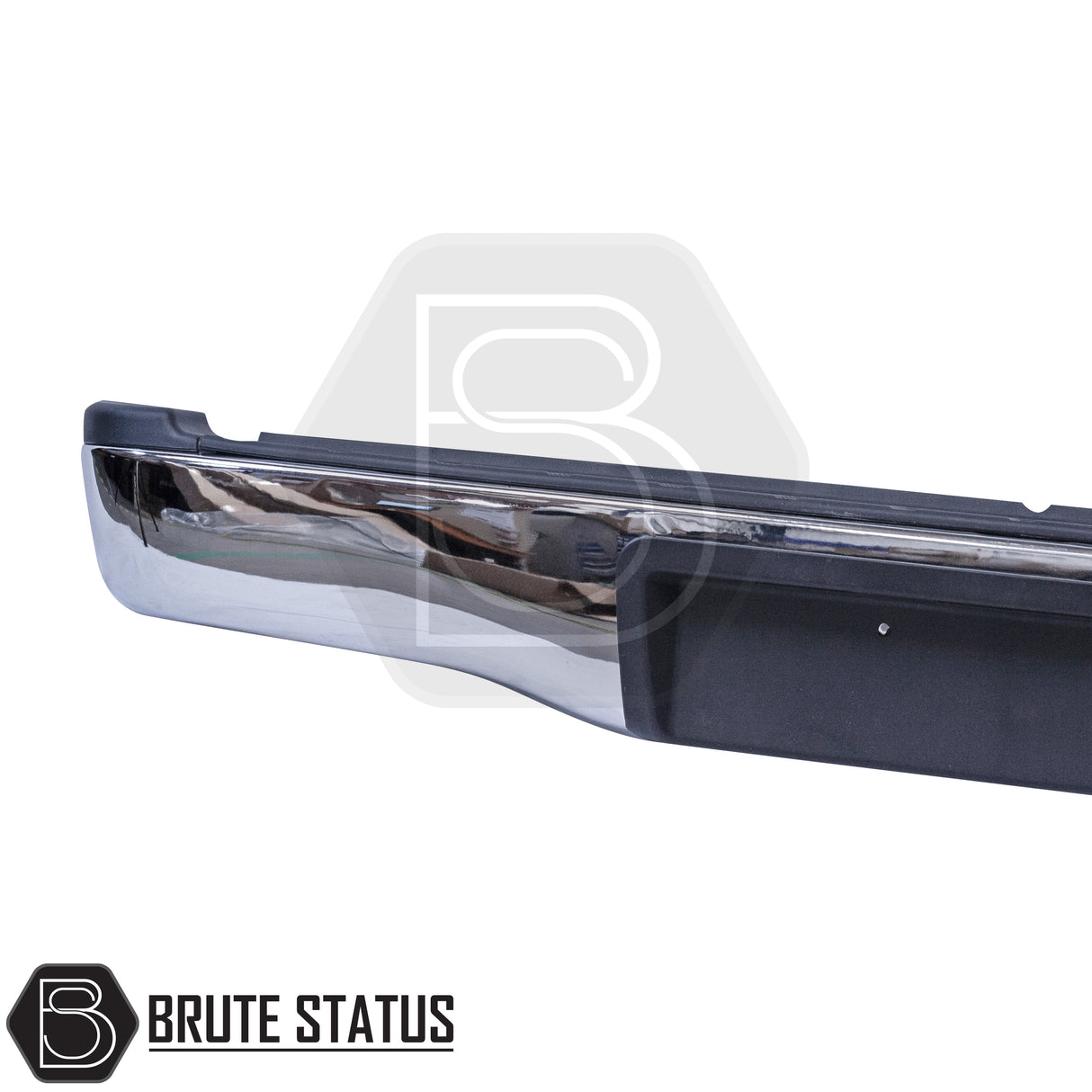 Chrome rear bumper for Toyota Hilux 2011–2014, featuring a factory-style finish, non-slip step pads with drainage channels, and direct bolt-on installation for enhanced durability and functionality