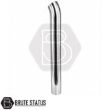 Polished chrome stainless steel snorkel for Toyota Hilux 2015-2023, off-road air intake upgrade for 2.8L turbo diesel models.