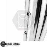Polished stainless steel Toyota Hilux snorkel for 2015-2023 models, raised air intake system for 2.8L turbo diesel pickup trucks.