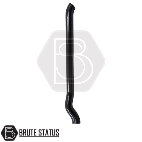 Gloss black stainless steel Style 2 snorkel for Toyota Hilux 2015-2023, off-road air intake upgrade for 2.5L and 2.8L diesel models.