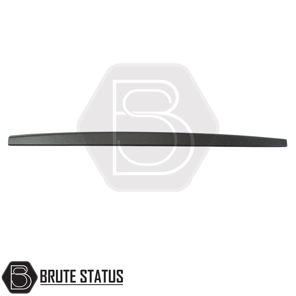 Toyota Hilux 2015+ tailgate protector cap in smooth black impact resistant plastic with no drill 3M adhesive tape installation