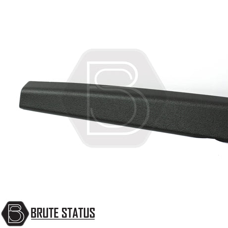 Toyota Hilux 2015 onwards smooth black tailgate edge protector and rear bed trim with durable impact resistant plastic construction