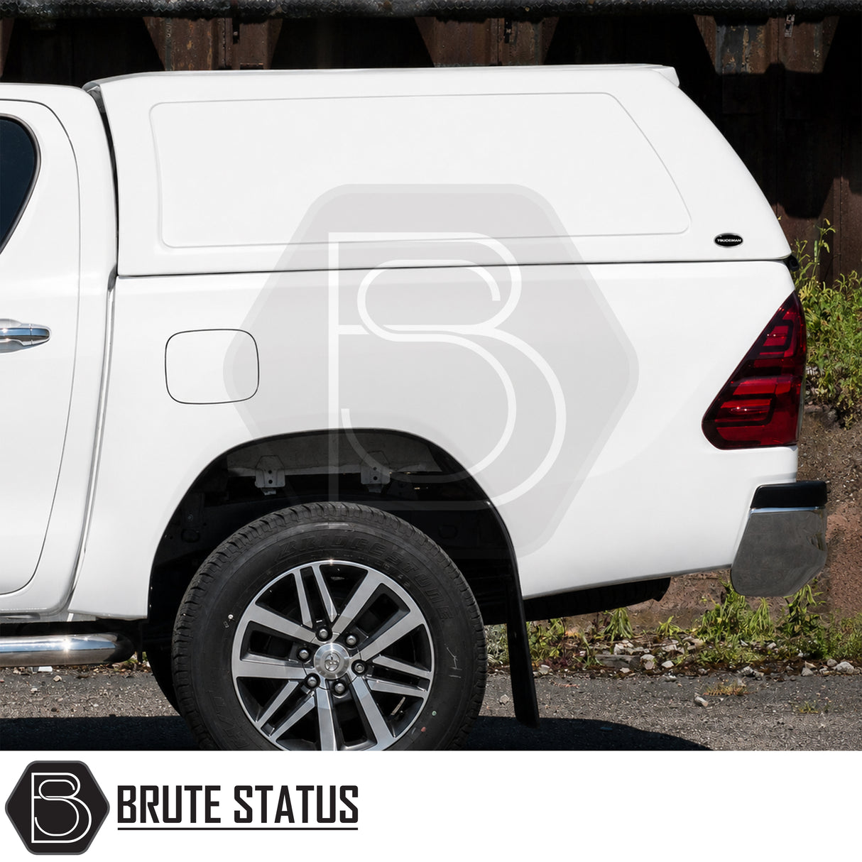 Toyota Hilux 2016+ commercial canopy Truckman RS hardtop ideal for tradesmen fleet vehicles and utility use