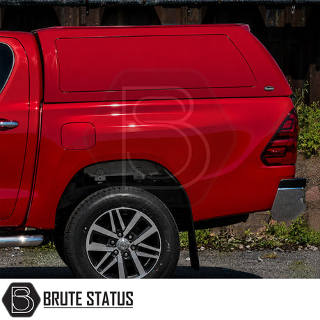 Truckman RS canopy for Toyota Hilux MK8 MK9 solid sided hardtop with secure solid rear door and remote locking system