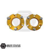 Toyota Hilux 2020 onwards MK9 off road suspension lift kit with forged aluminium front shock spacers and heavy duty rear steel shackles