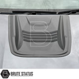 Matte black universal fitment bonnet scoop for pickup trucks – aerodynamic design, durable ABS plastic construction, enhances vehicle style and airflow