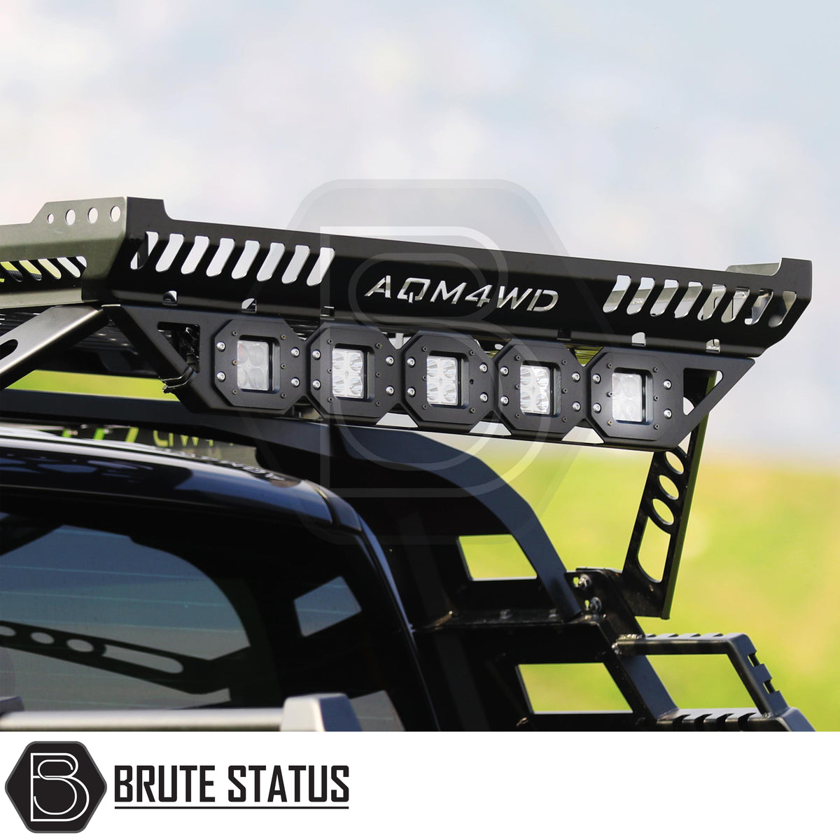 Universal 5 piece LED light kit for pickup truck roof basket and roll bar storage basket lighting accessories
