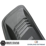 Matte black universal fitment bonnet scoop for pickup trucks – aerodynamic design, durable ABS plastic construction, enhances vehicle style and airflow