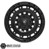 Spartan SW3 alloy wheel in satin black finish, 20x9.0 size with ET20 offset, available in 5x120, 6x114.3 or 6x139.7 PCD, with 106 or 74 centre bore, suitable for pickup trucks.