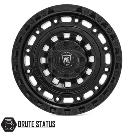 Spartan SW3 alloy wheel in satin black finish, 20x9.0 size with ET20 offset, available in 5x120, 6x114.3 or 6x139.7 PCD, with 106 or 74 centre bore, suitable for pickup trucks.