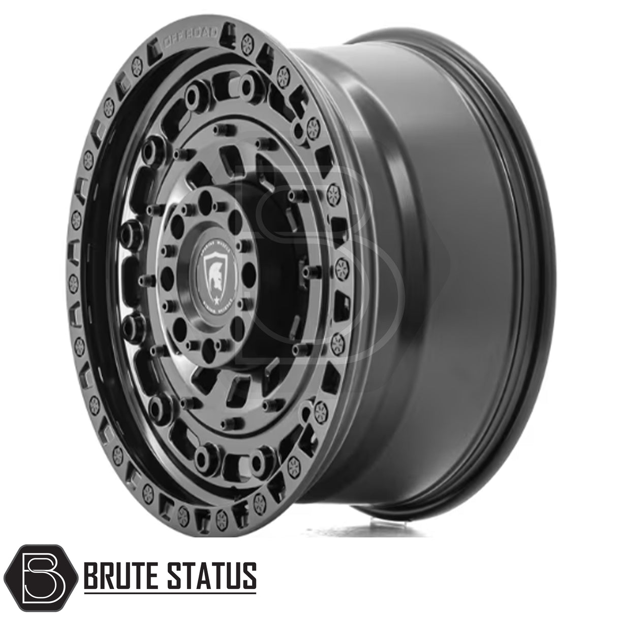 Spartan SW3 alloy wheel in satin black finish, 20x9.0 size with ET20 offset, available in 5x120, 6x114.3 or 6x139.7 PCD, with 106 or 74 centre bore, suitable for pickup trucks.