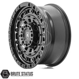 Spartan SW3 alloy wheel in satin black finish, 20x9.0 size with ET20 offset, available in 5x120, 6x114.3 or 6x139.7 PCD, with 106 or 74 centre bore, suitable for pickup trucks.