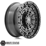 Spartan SW3 alloy wheel in satin black finish, 20x9.0 size with ET20 offset, available in 5x120, 6x114.3 or 6x139.7 PCD, with 106 or 74 centre bore, suitable for pickup trucks.