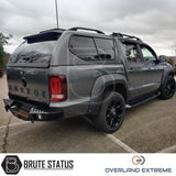 VW Amarok 2010-2017 wheel arch flare kit with durable ABS construction, UV-resistant matte black finish and precision CAD fitment.
