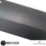 VW Amarok 2010-17 Wide Arch Kit (Overland Extreme) featuring a durable black rectangular component with silver screw, designed for enhanced vehicle customization and fitment.