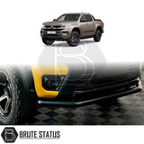 Volkswagen Amarok 2023+ City Bar (Nudge Bar) in matt black, showcasing a durable design with a 70mm diameter pipe for enhanced bumper protection.