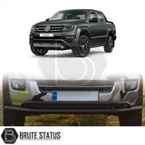 Volkswagen Amarok 2017-2022 matte black city bar nudge bar with heavy duty carbon steel construction powder coated finish and chassis mounting brackets
