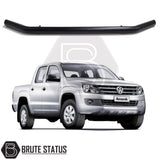 Volkswagen Amarok 2010-2017 matte black city bar nudge bar with 70mm carbon steel construction and powder coated finish for front bumper protection