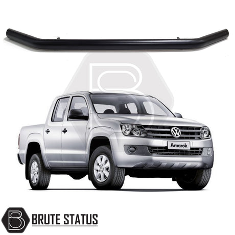 Volkswagen Amarok 2010-2017 matte black city bar nudge bar with 70mm carbon steel construction and powder coated finish for front bumper protection