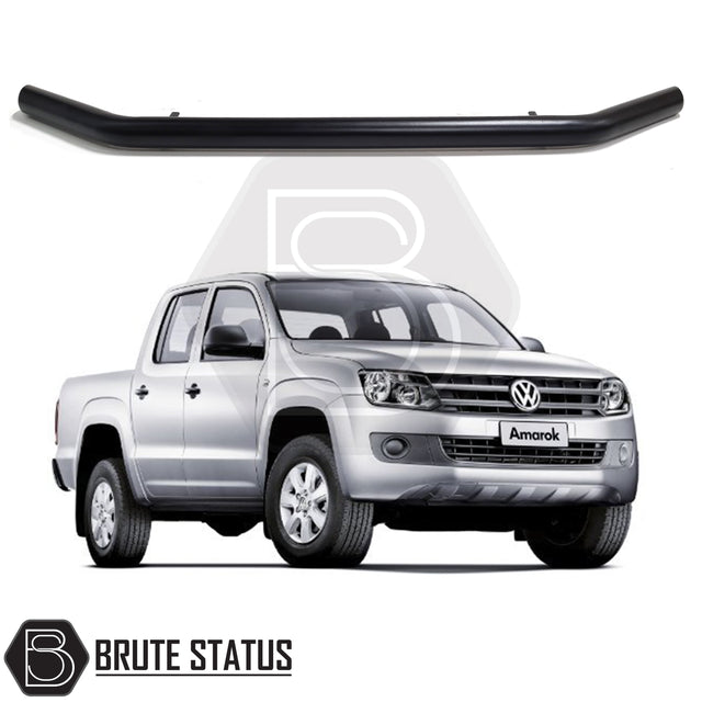 Volkswagen Amarok 2010-2017 matte black city bar nudge bar with 70mm carbon steel construction and powder coated finish for front bumper protection
