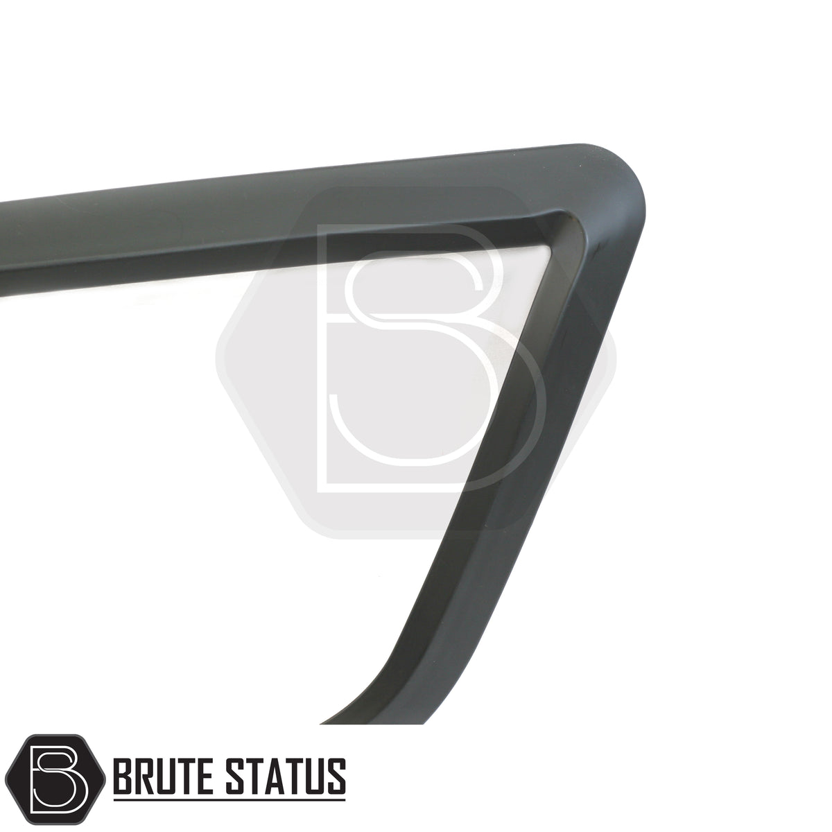 Volkswagen Amarok 2010-2022 matte black front light covers pair with fade resistant ABS plastic construction for exterior styling upgrade