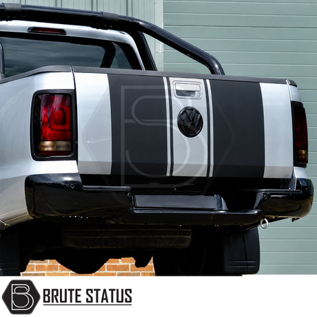 Volkswagen Amarok 2010-2022 rear tail light covers and lamp trim in durable fade resistant ABS plastic with easy 3M adhesive fitment