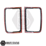 Tail light covers for Volkswagen Amarok 2010-2022 pickup truck with high quality ABS construction and 3M adhesive exterior styling trim