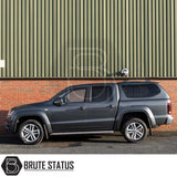 Volkswagen Amarok 2010-2022 Truckman GLS Hardtop Canopy with remote locking, non-heated rear window, and tinted sliding windows for secure, stylish truck enhancement.