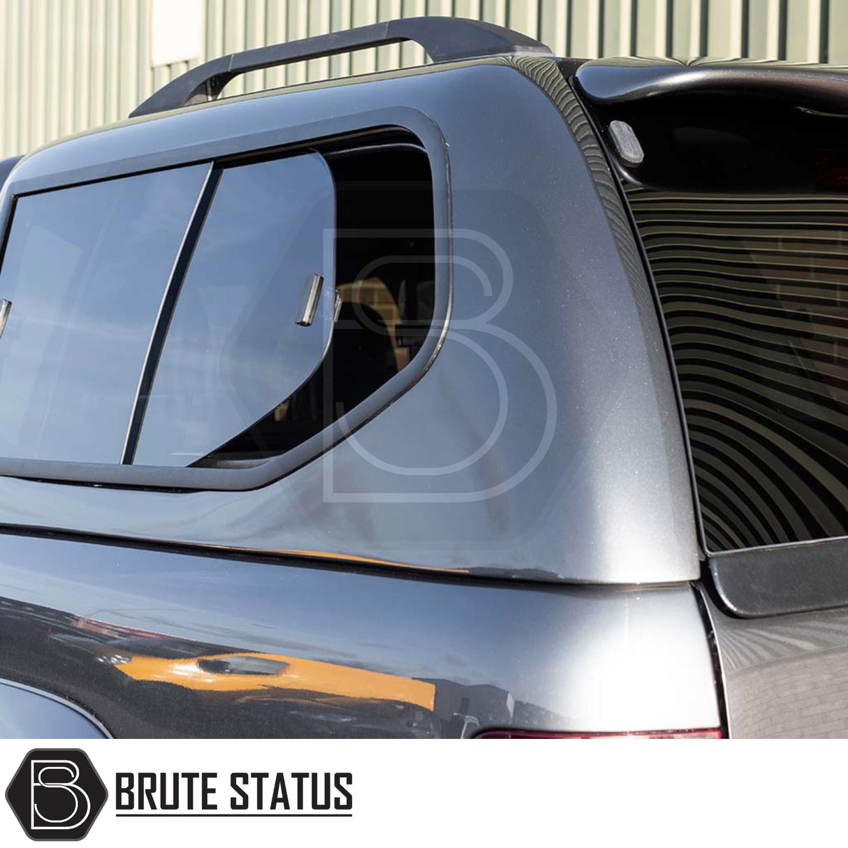 Volkswagen Amarok 2010-2022 Truckman GLS Hardtop Canopy with sliding side window, lockable remote access, and luxurious vinyl interior; ideal for pet owners.