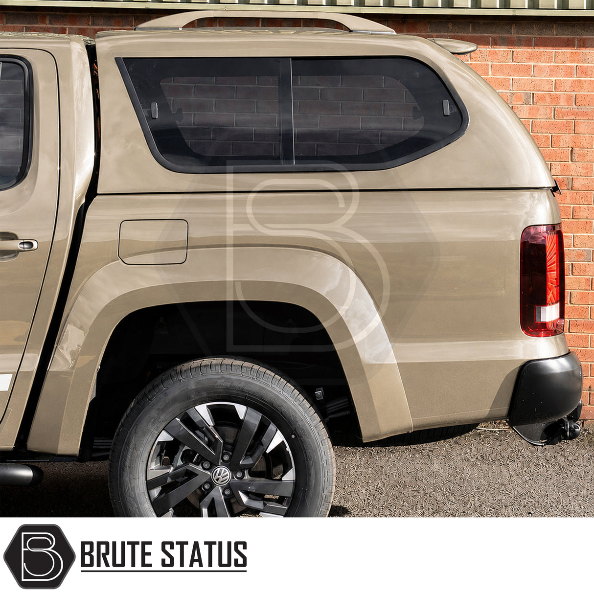 Cab-high Truckman GLS hardtop for Volkswagen Amarok with wipe-clean vinyl-lined interior and tinted windows